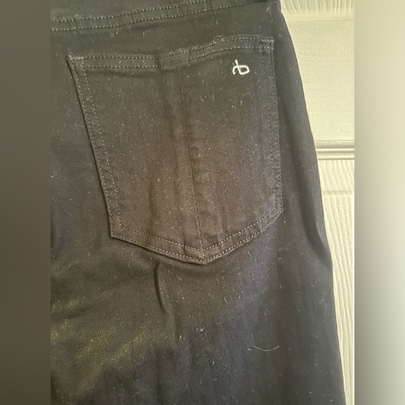 Rag & Bone New York No Fade Black Denim Jeans High Rise size 27 - Picture 6 of 10
